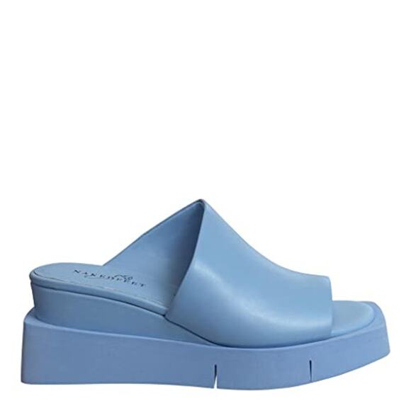 NWT Naked Feet Women’s INFINITY Wedge Sandals Light Blue Size 7.5 - Picture 2 of 7